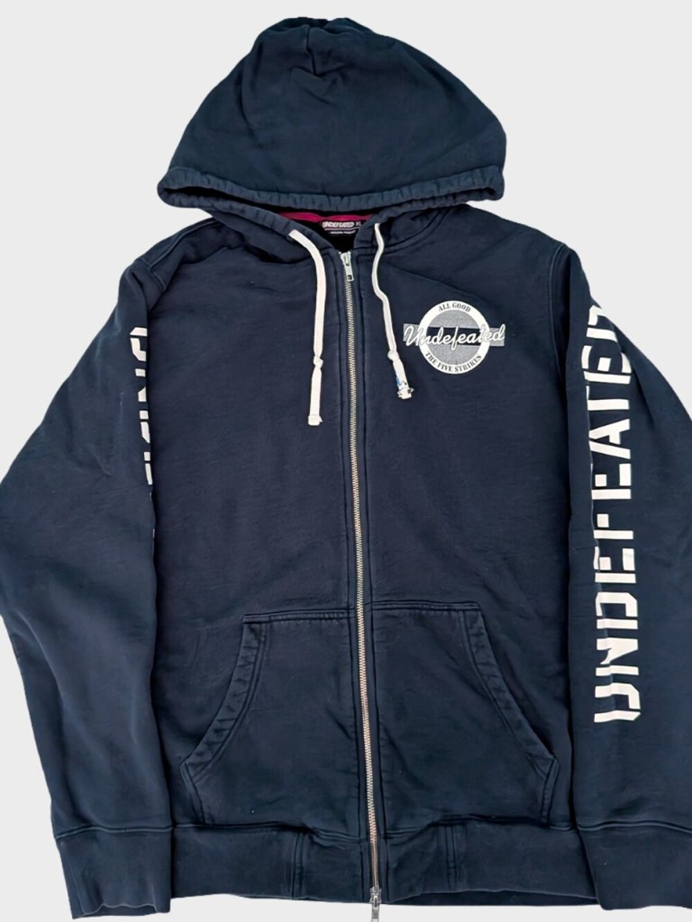 UNDEFEATED Hoodie Jacket Mens XL Official Athletic Streetwear Casual Zip Pockets
